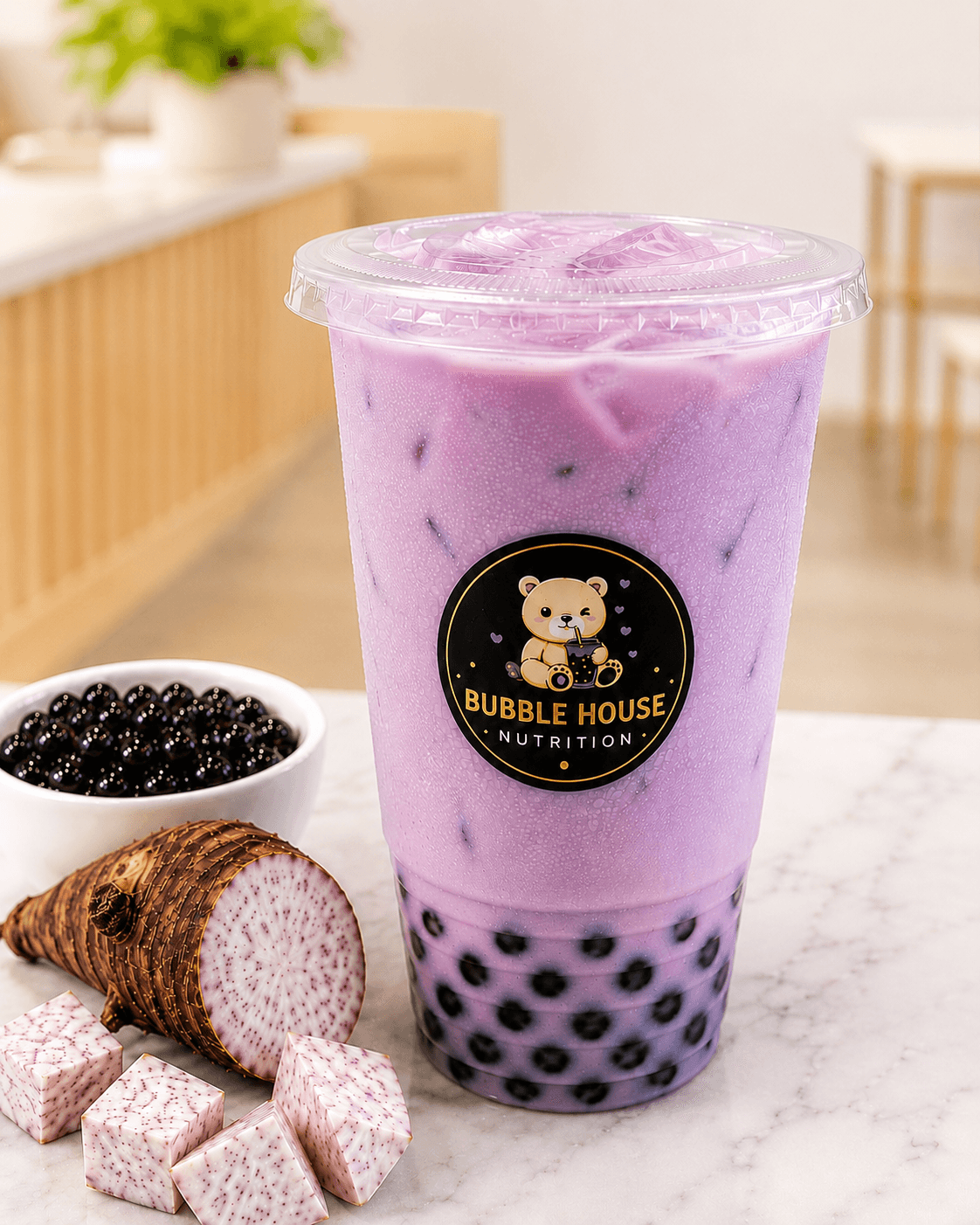 Taro Milk Tea from Bubble House Nutrition